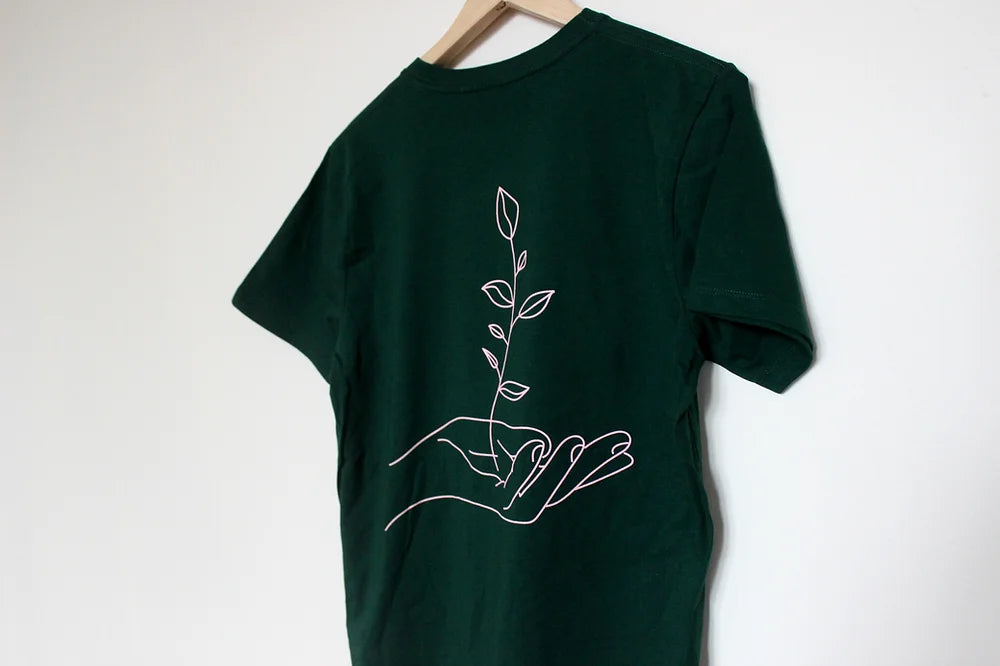 re:forestation tee- Bottle Green